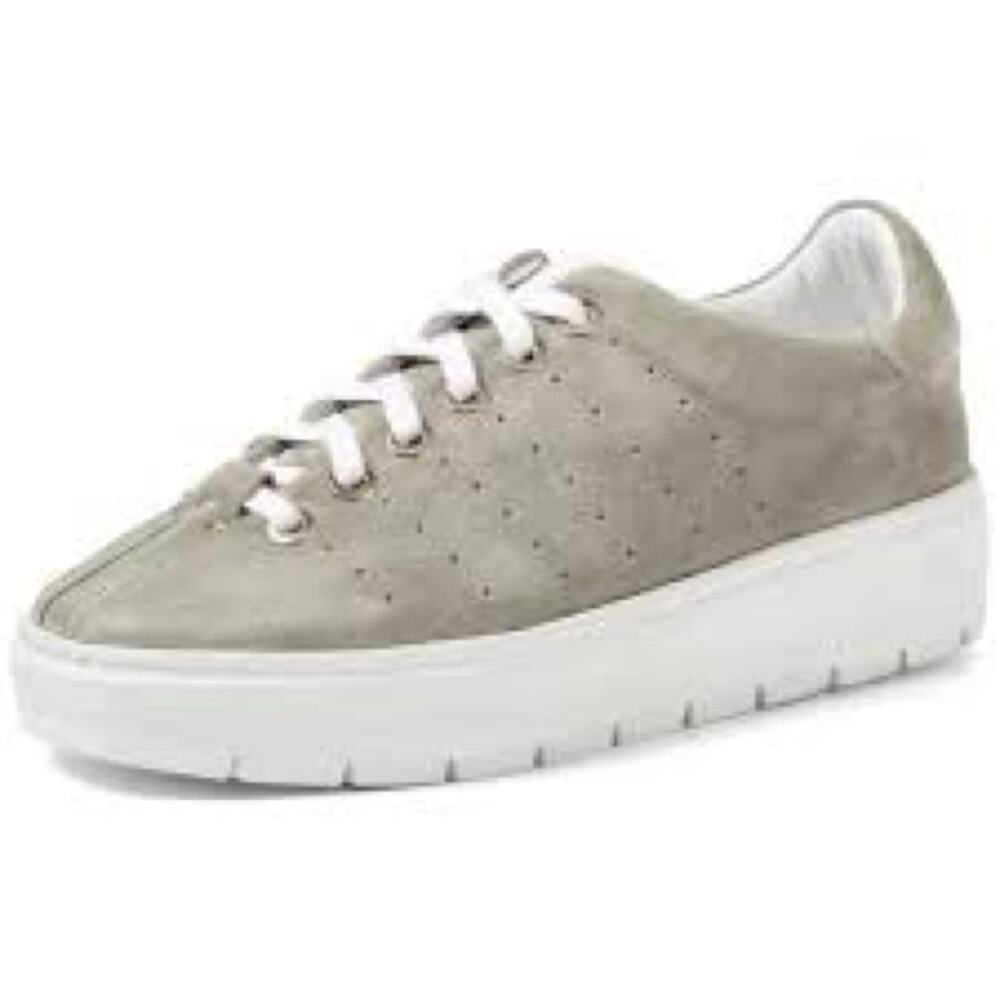 Rag & Bone Linden Gray Cemento Suede Platform Sneakers Shoes Size 9.5 (39.5)